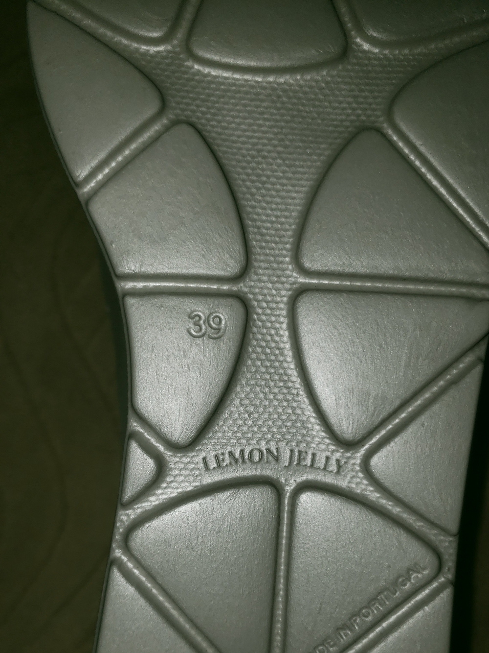 Jelly Lemon Slide Sandal in Pearl White - Platform Comfort - Picture 3 of 3